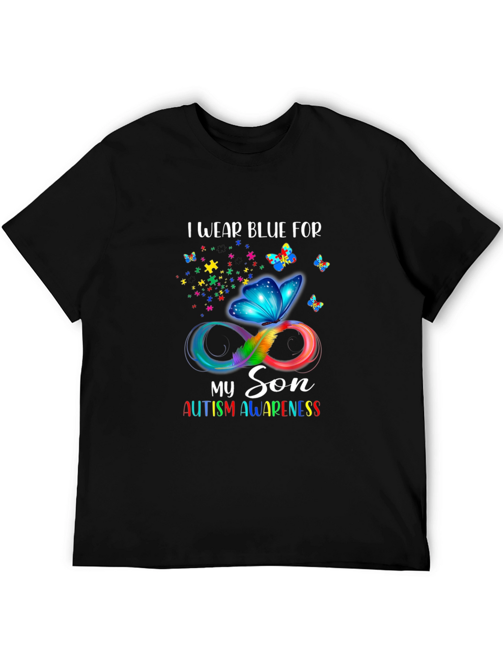 Autism Awareness I Wear Blue T-Shirt