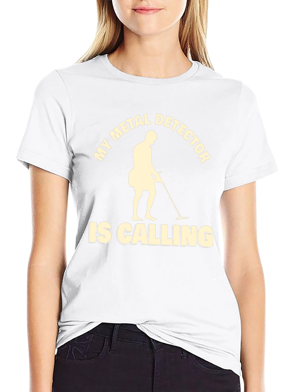 Metal Detector Calling Graphic T-Shirt