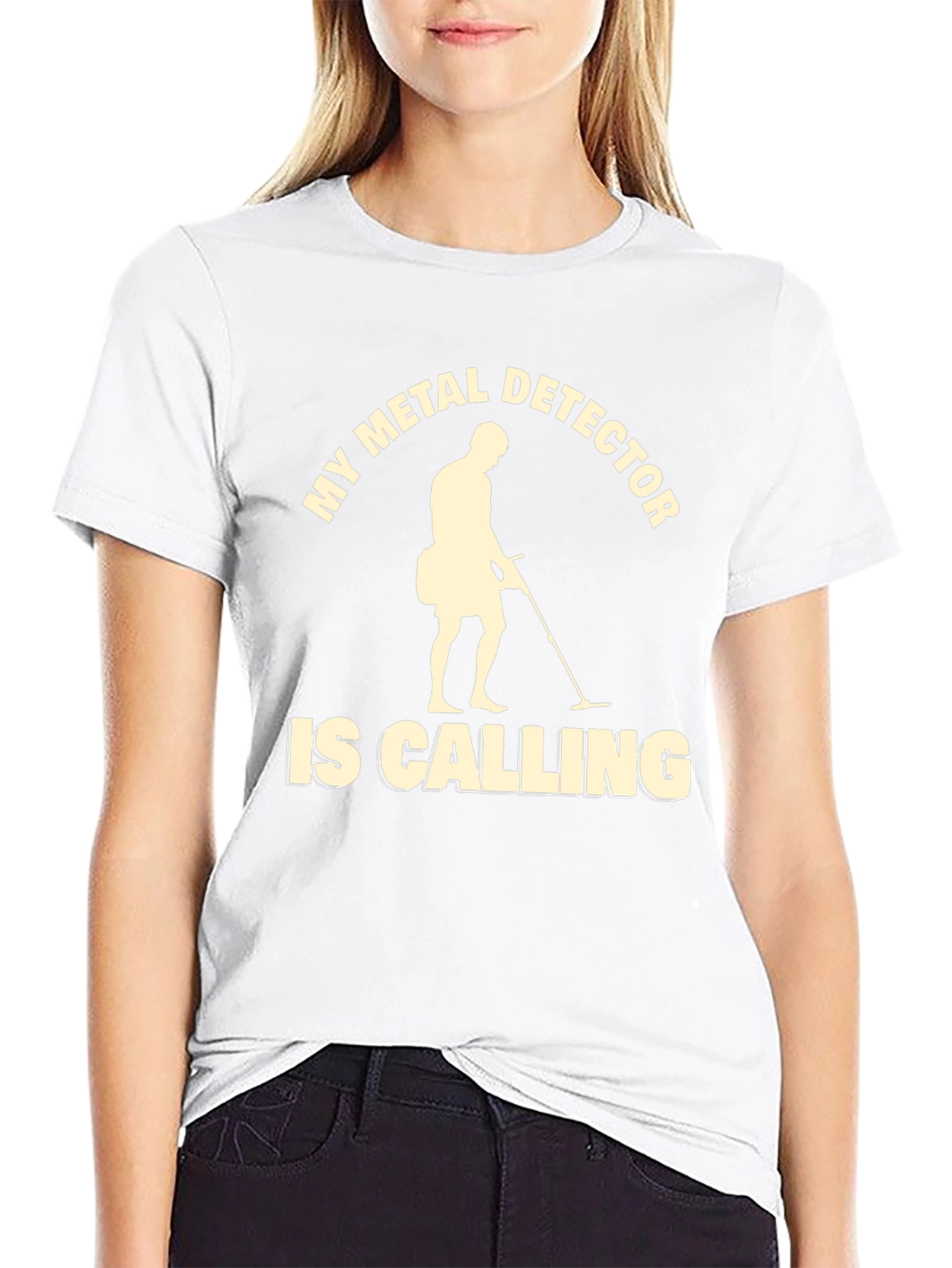 Metal Detector Calling Graphic T-Shirt