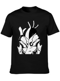 Skull Heart Graphic Black T-Shirt