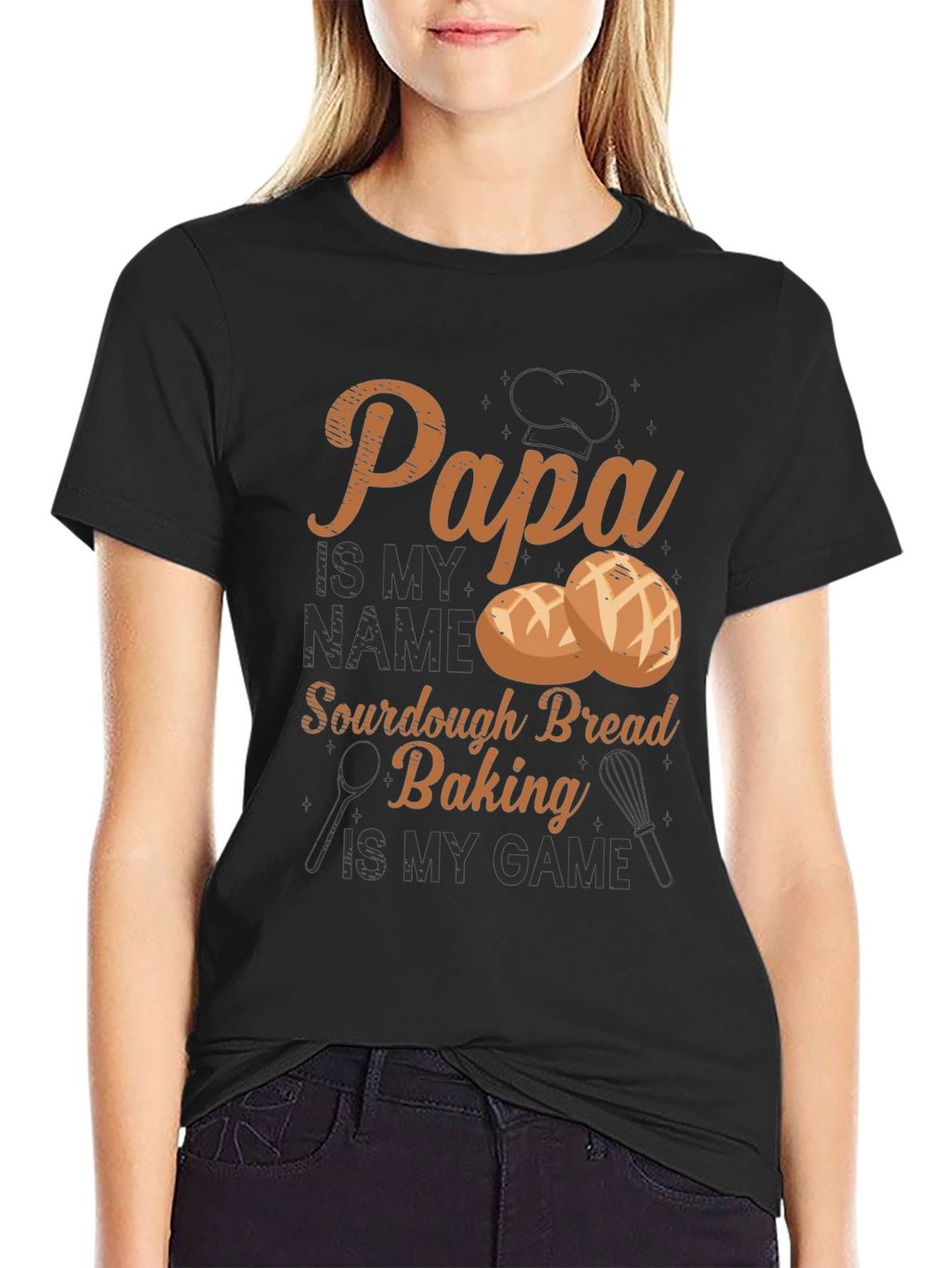 Papa Sourdough Bread Baking T-Shirt