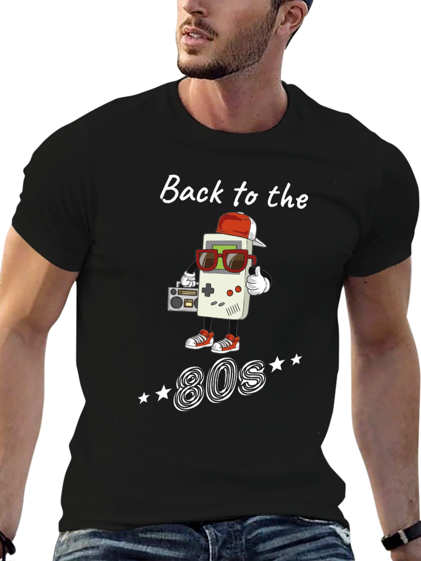 Back to the 80s Black T-Shirt