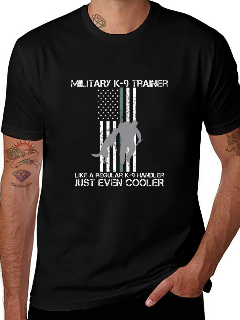 Military K-9 Trainer T-Shirt - Even Cooler