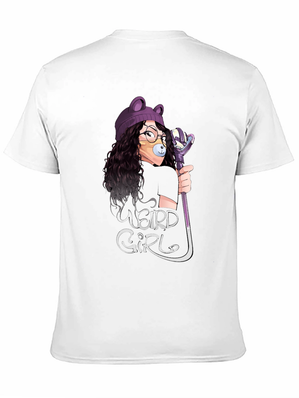 Weird Girl Graphic Tee - Black Unisex T-Shirt