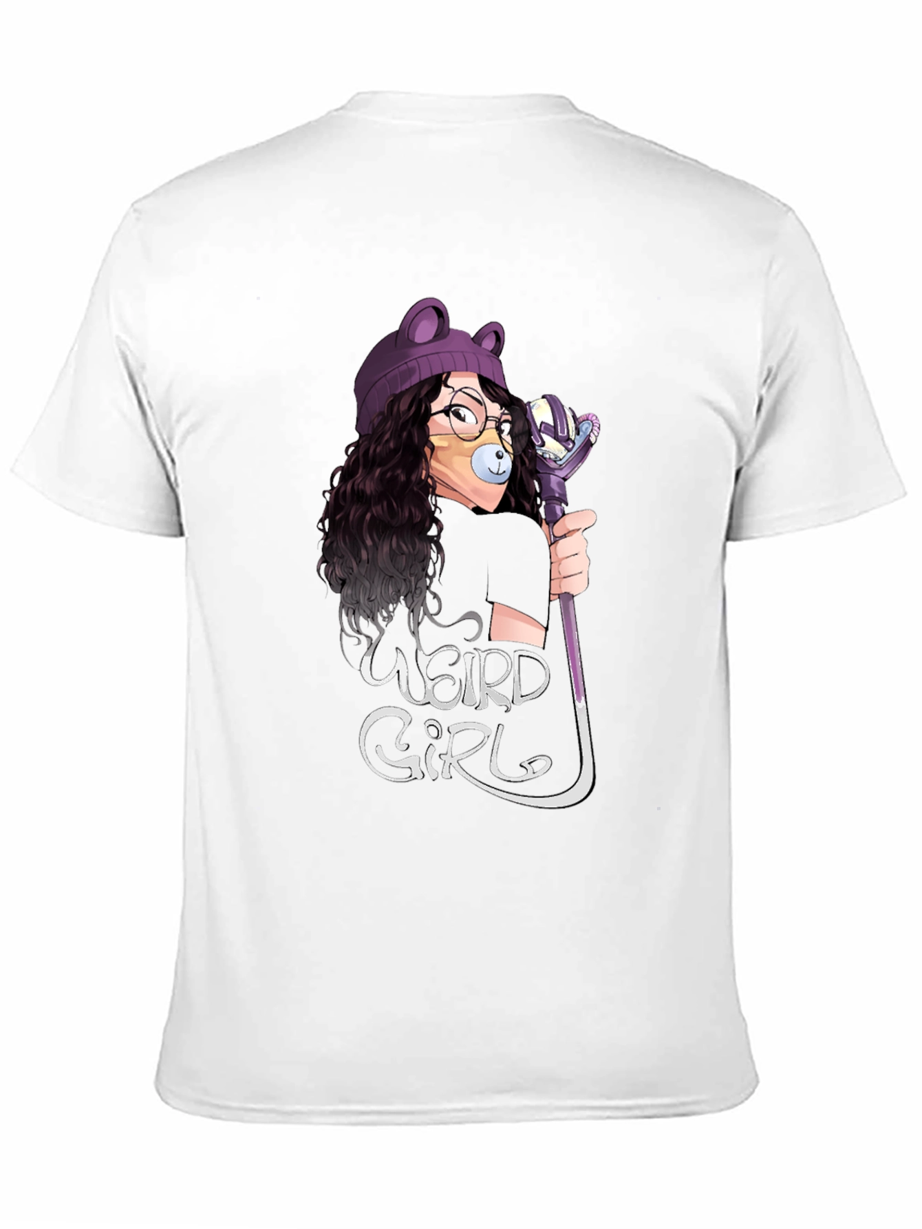 Weird Girl Graphic Tee - Black Unisex T-Shirt