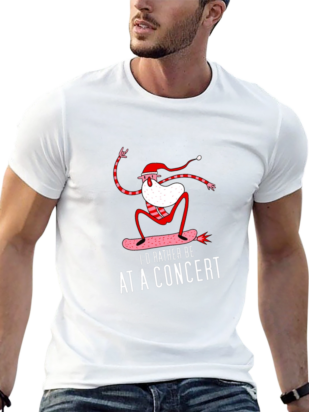 Skateboarding Santa Concert Tee
