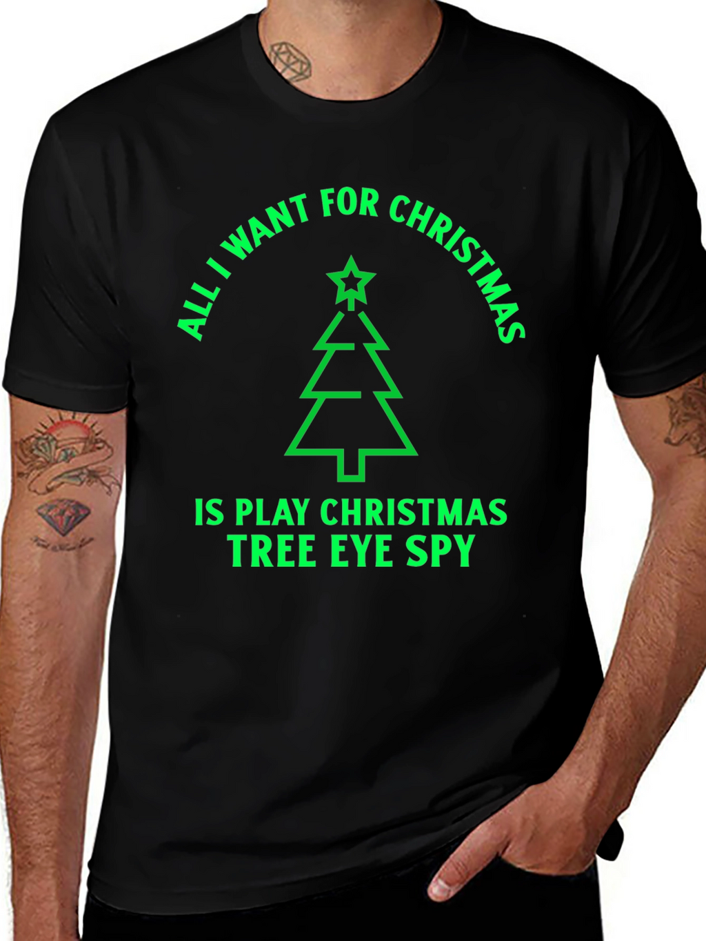 Christmas Tree Eye Spy Graphic Tee
