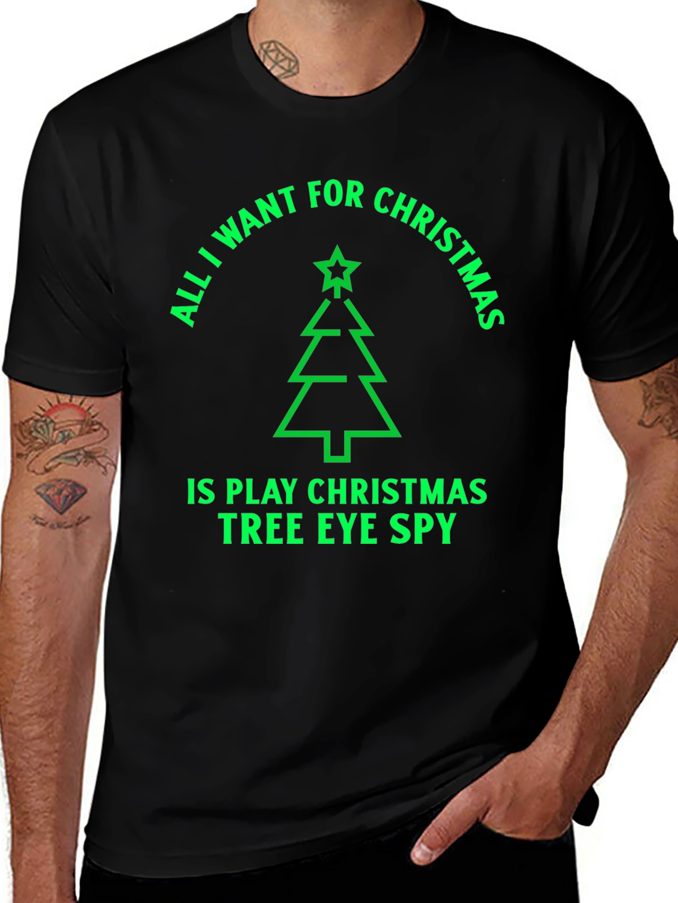 Christmas Tree Eye Spy Graphic Tee
