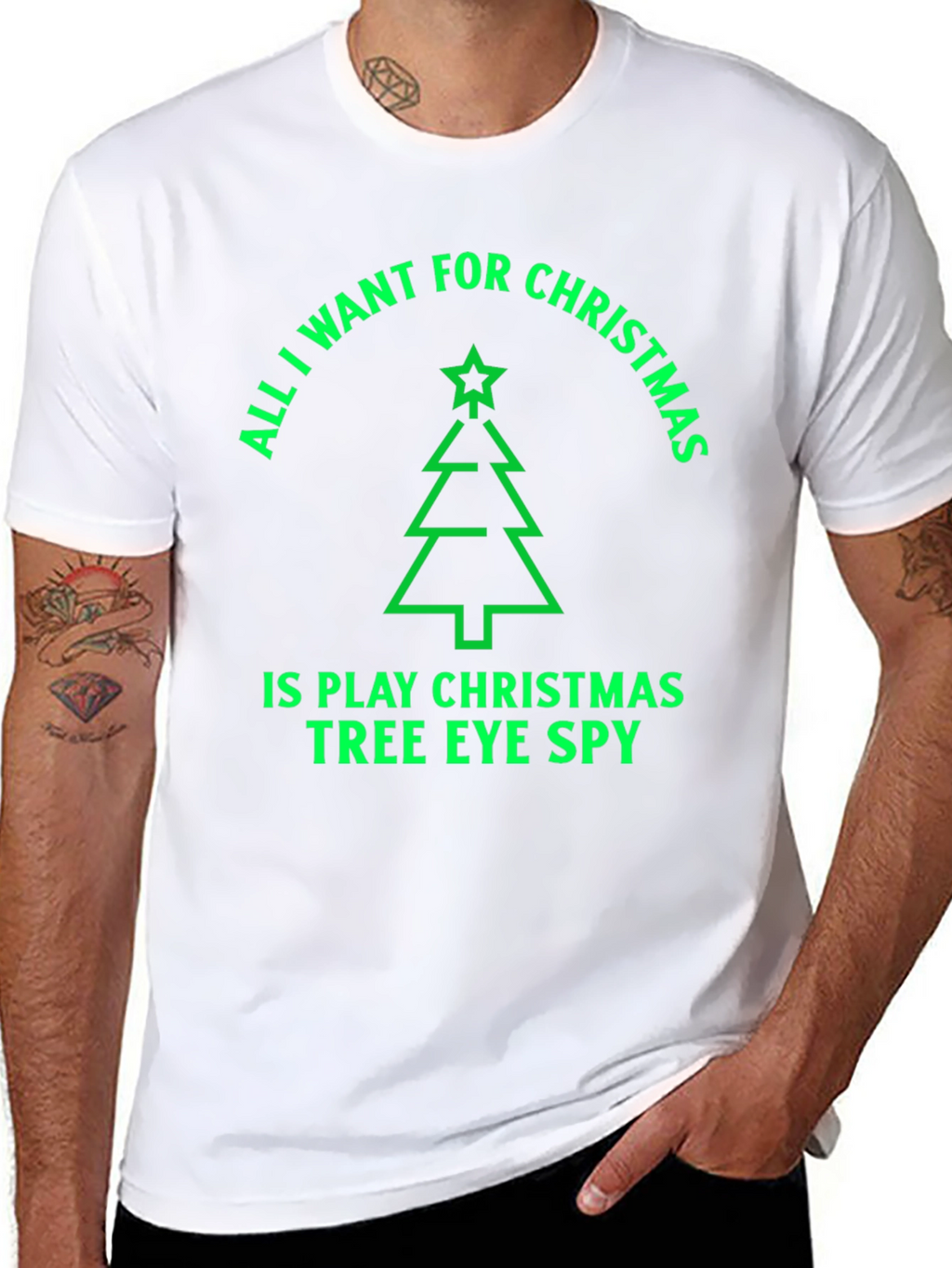 Christmas Tree Eye Spy Graphic Tee