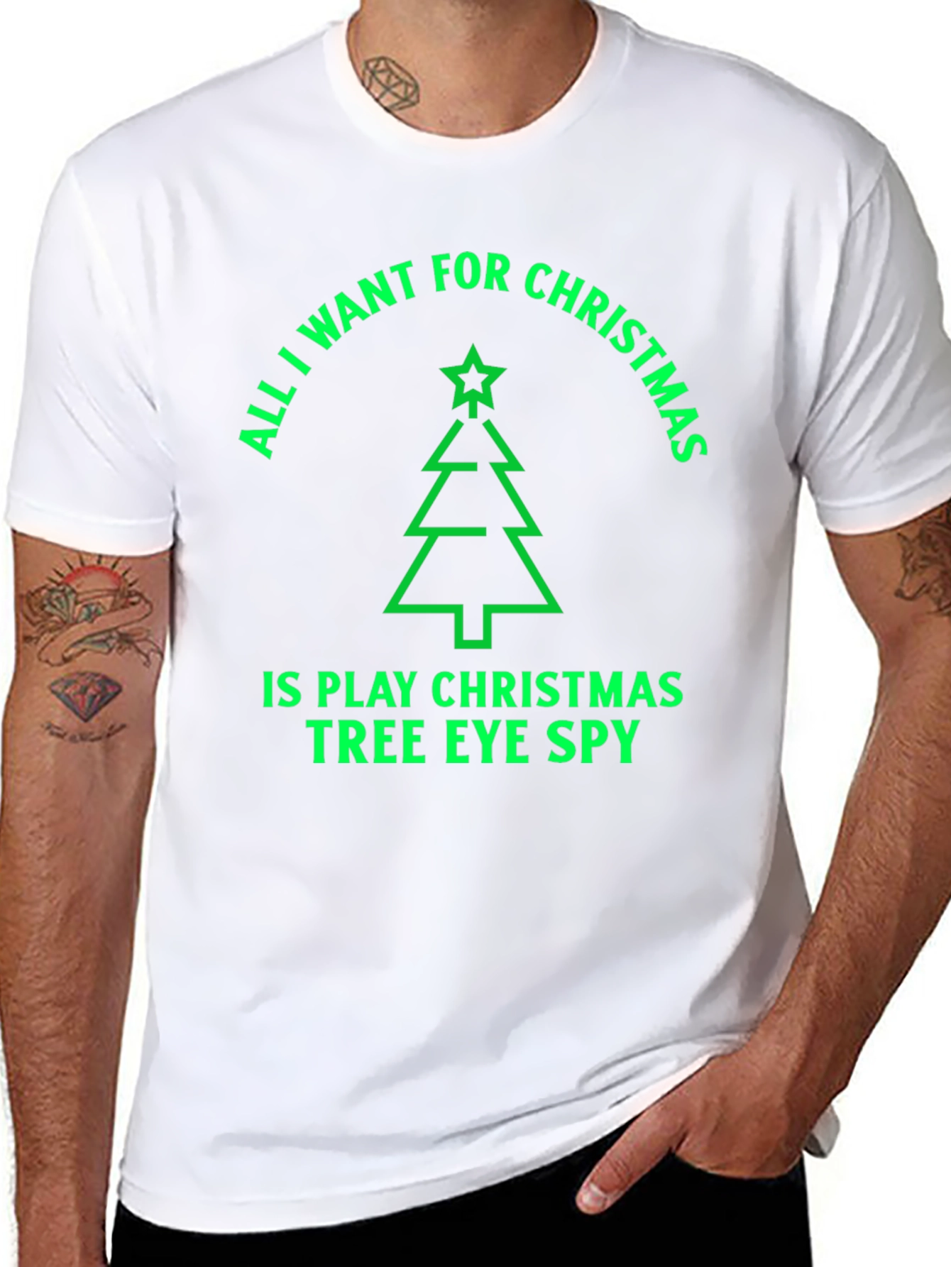 Christmas Tree Eye Spy Graphic Tee
