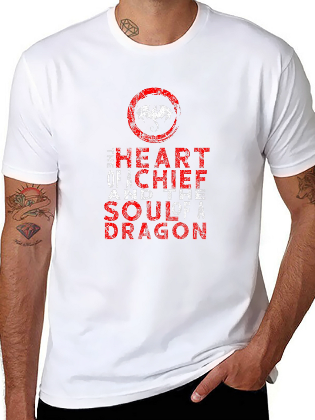 Dragon Heart & Soul Graphic Tee - Premium Cotton