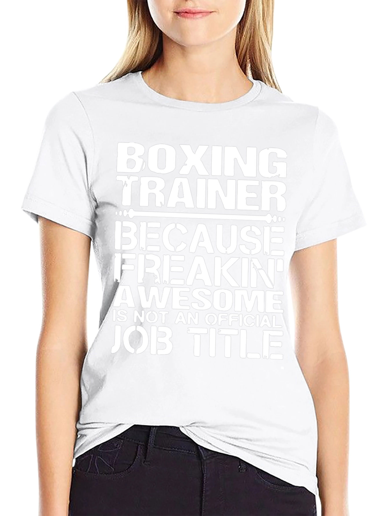 Boxing Trainer Awesome Job Title T-Shirt
