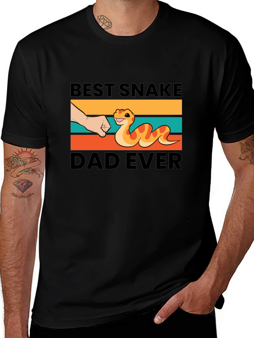 Best Snake Dad Ever Graphic T-Shirt