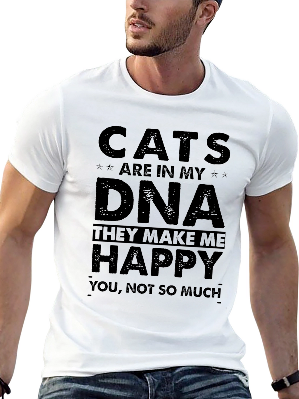 Cats Are In My DNA Graphic T-Shirt