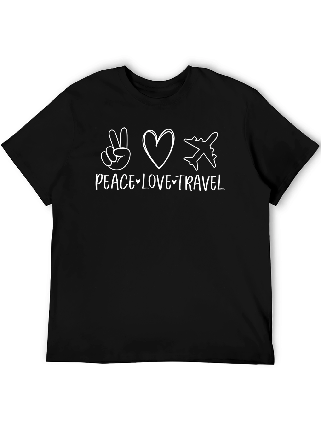 Peace Love Travel Graphic T-Shirt