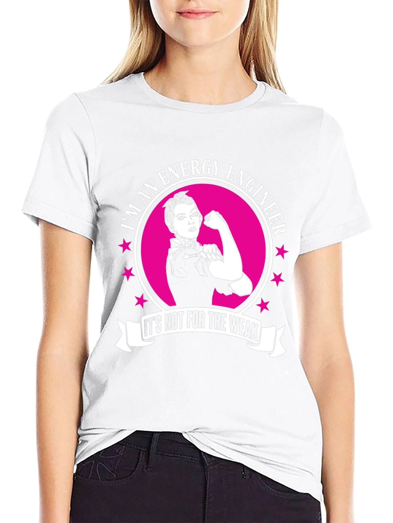 Energy Engineer Strong Woman Graphic T-Shirt