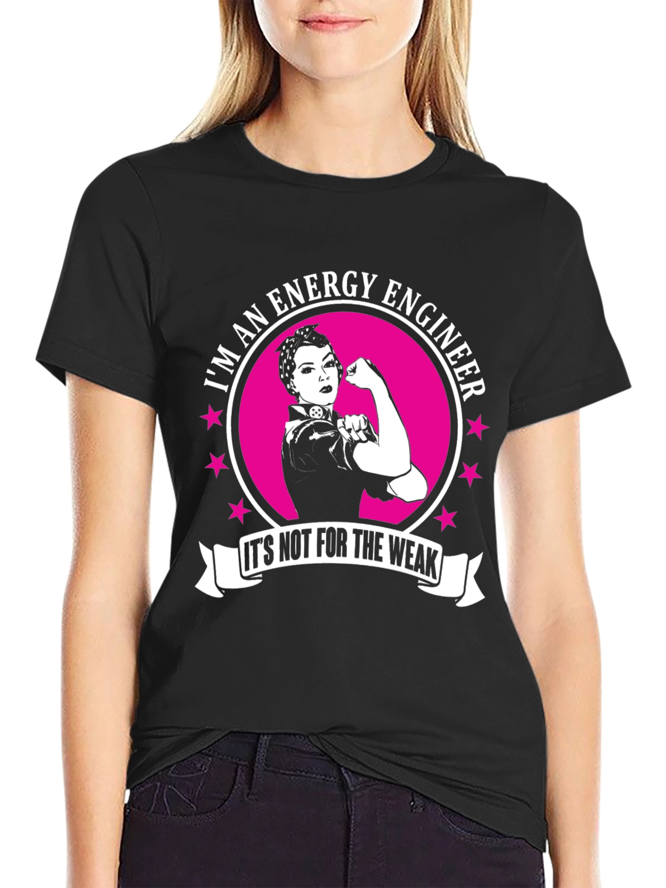 Energy Engineer Strong Woman Graphic T-Shirt