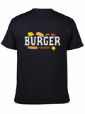 Burger Graphic T-Shirt - Unisex Crew Neck Tee