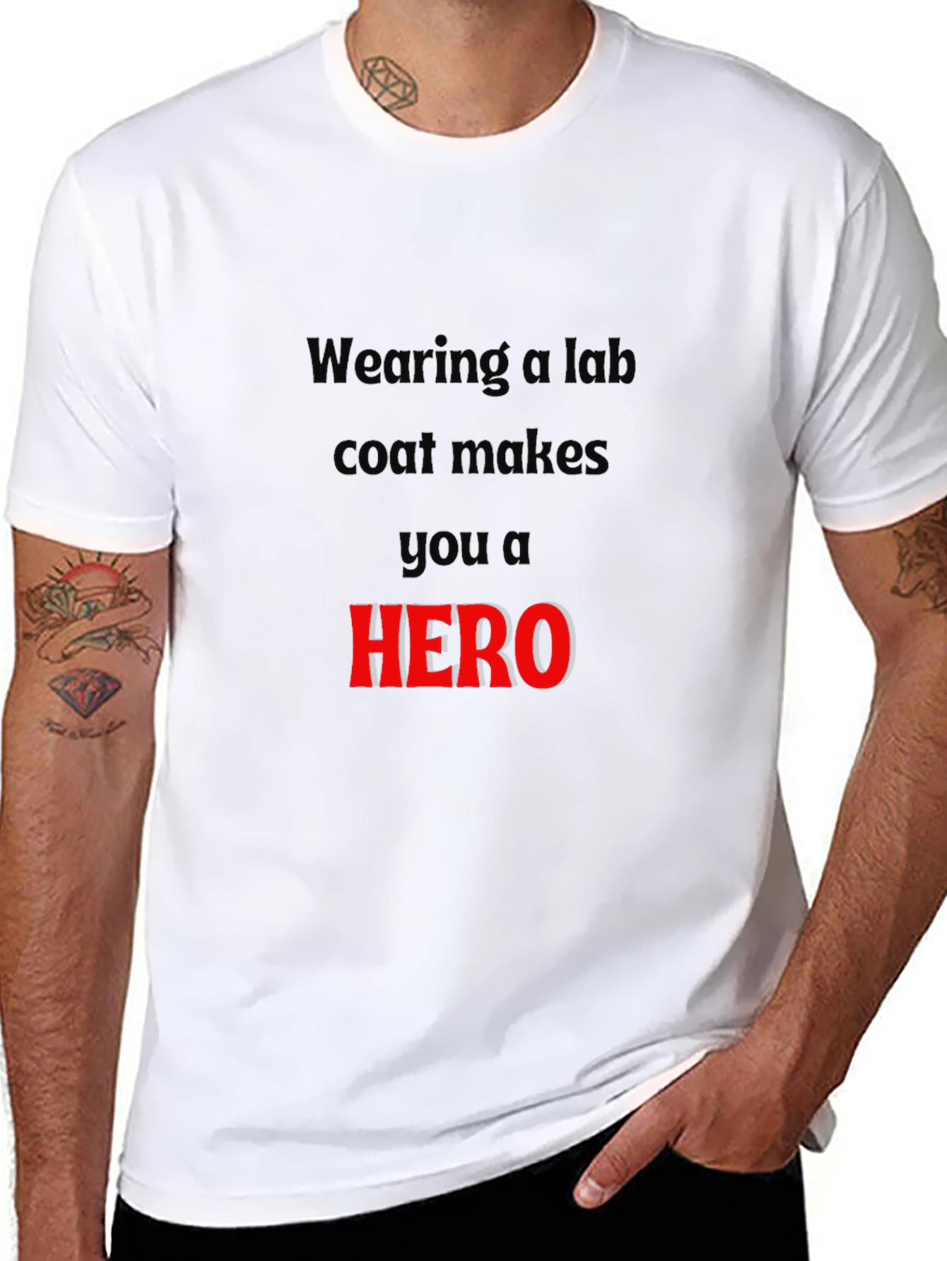 Lab Coat Hero Graphic Tee
