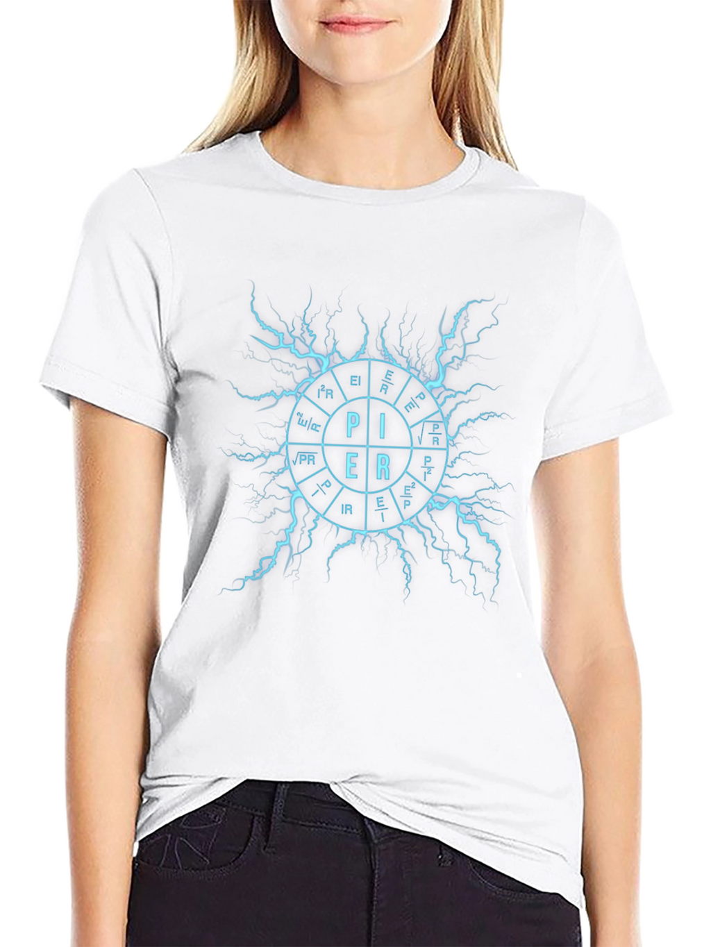 Electrician PIER T-Shirt - Math & Science Design