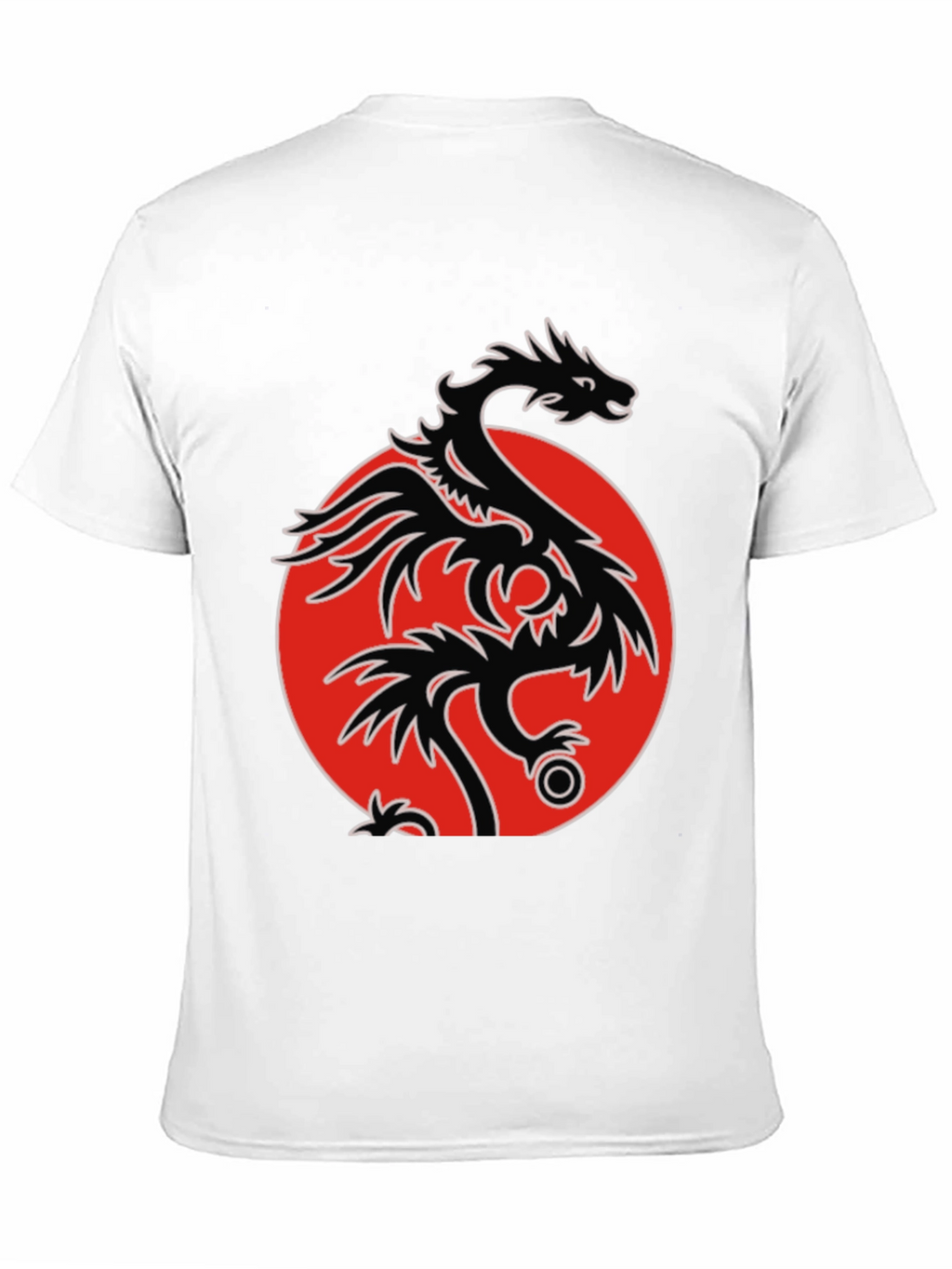 Dragon Circle Graphic Tee - Mens Black T-Shirt