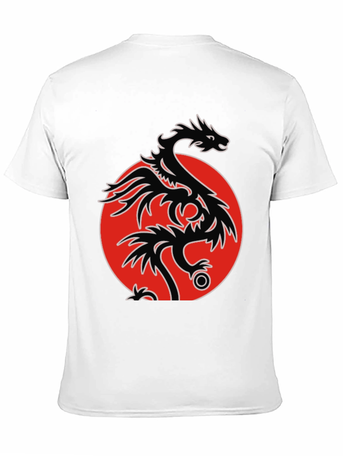 Dragon Circle Graphic Tee - Mens Black T-Shirt