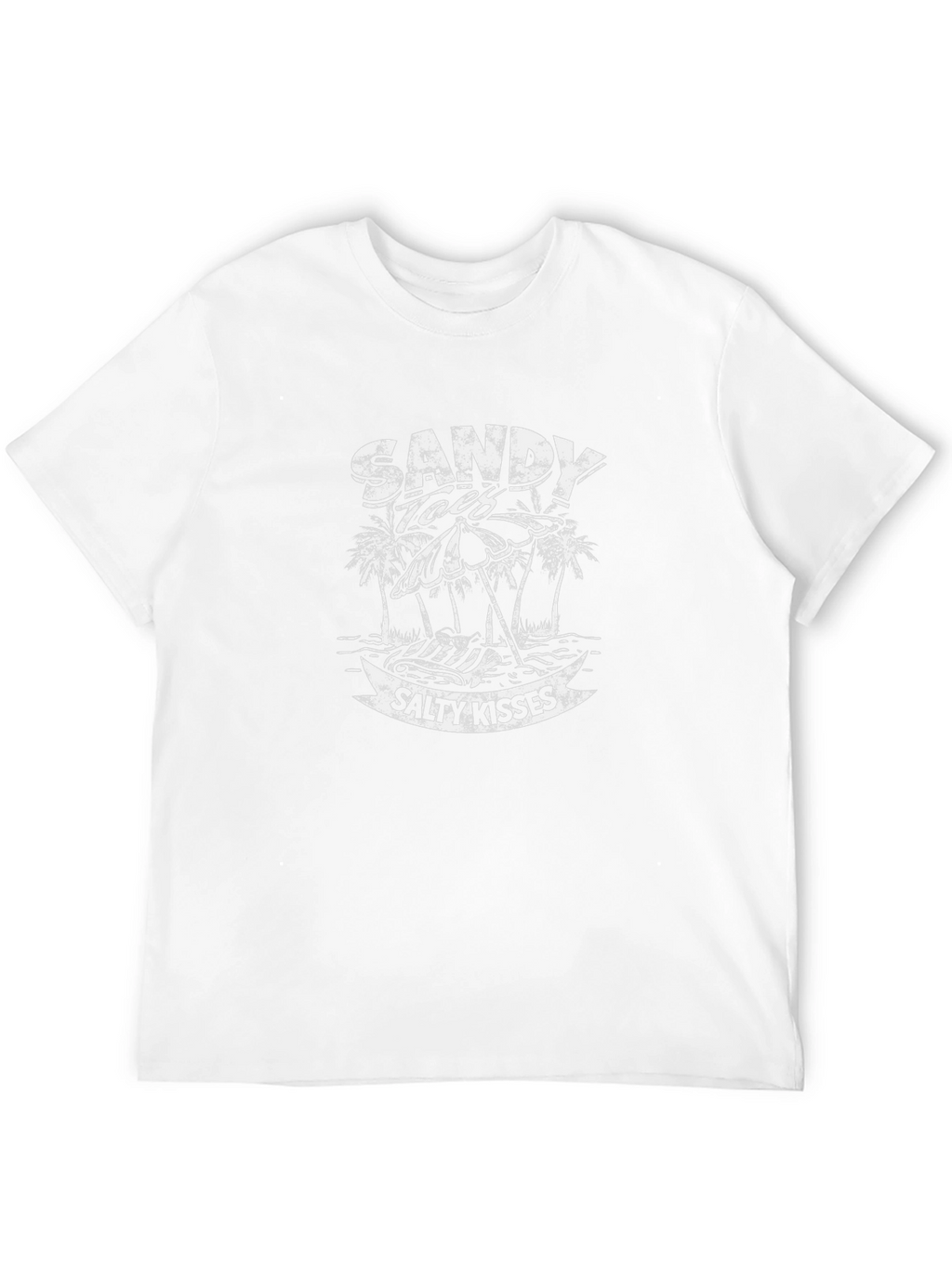 Sandy Toes Salty Kisses Black Graphic T-Shirt
