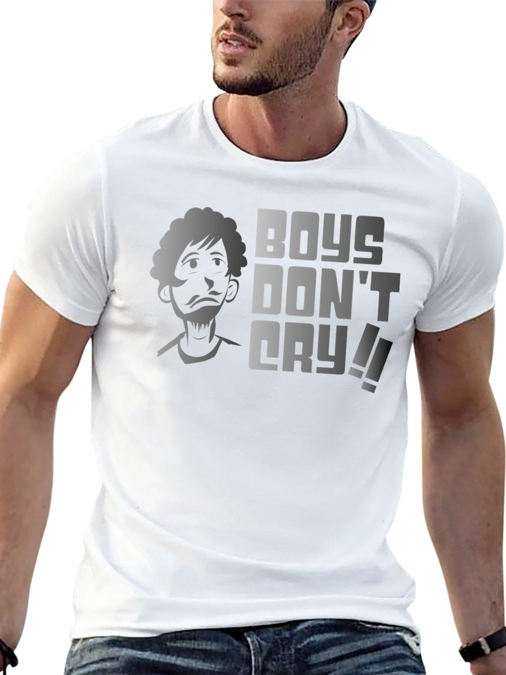 Boys Dont Cry Graphic Tee - Funny Shaggy T-Shirt