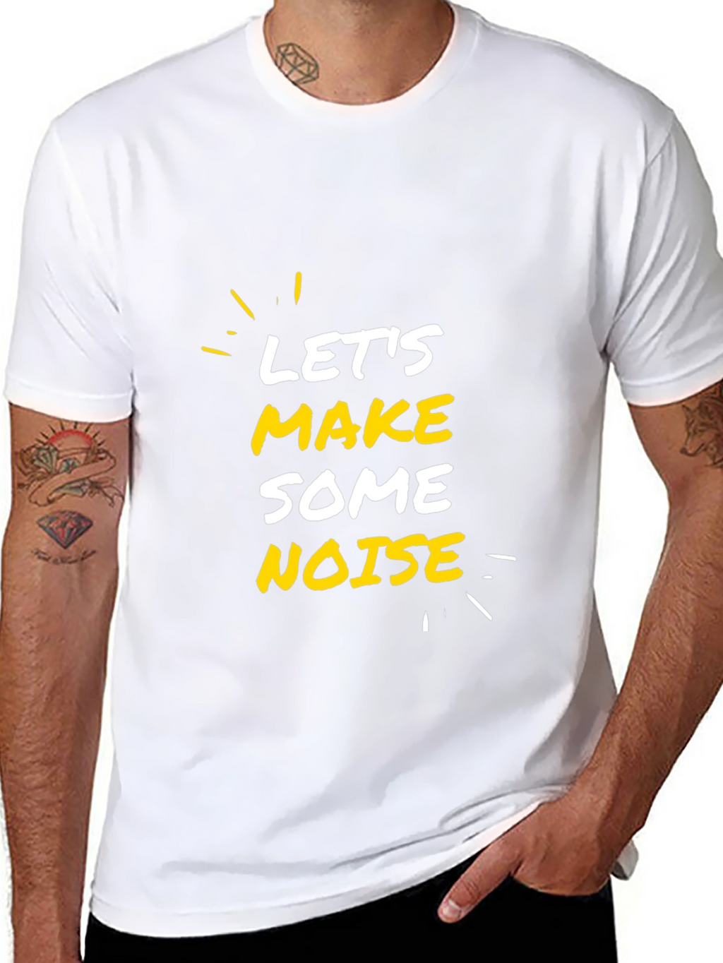 Lets Make Some Noise Black T-Shirt