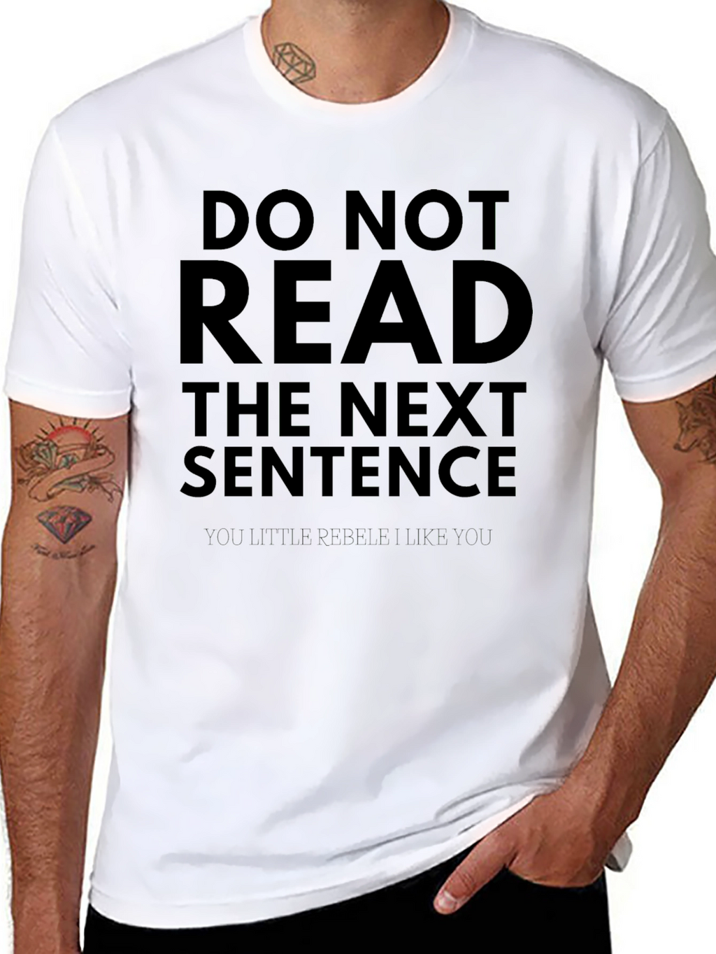 Funny Do Not Read Graphic Tee - Soft Cotton