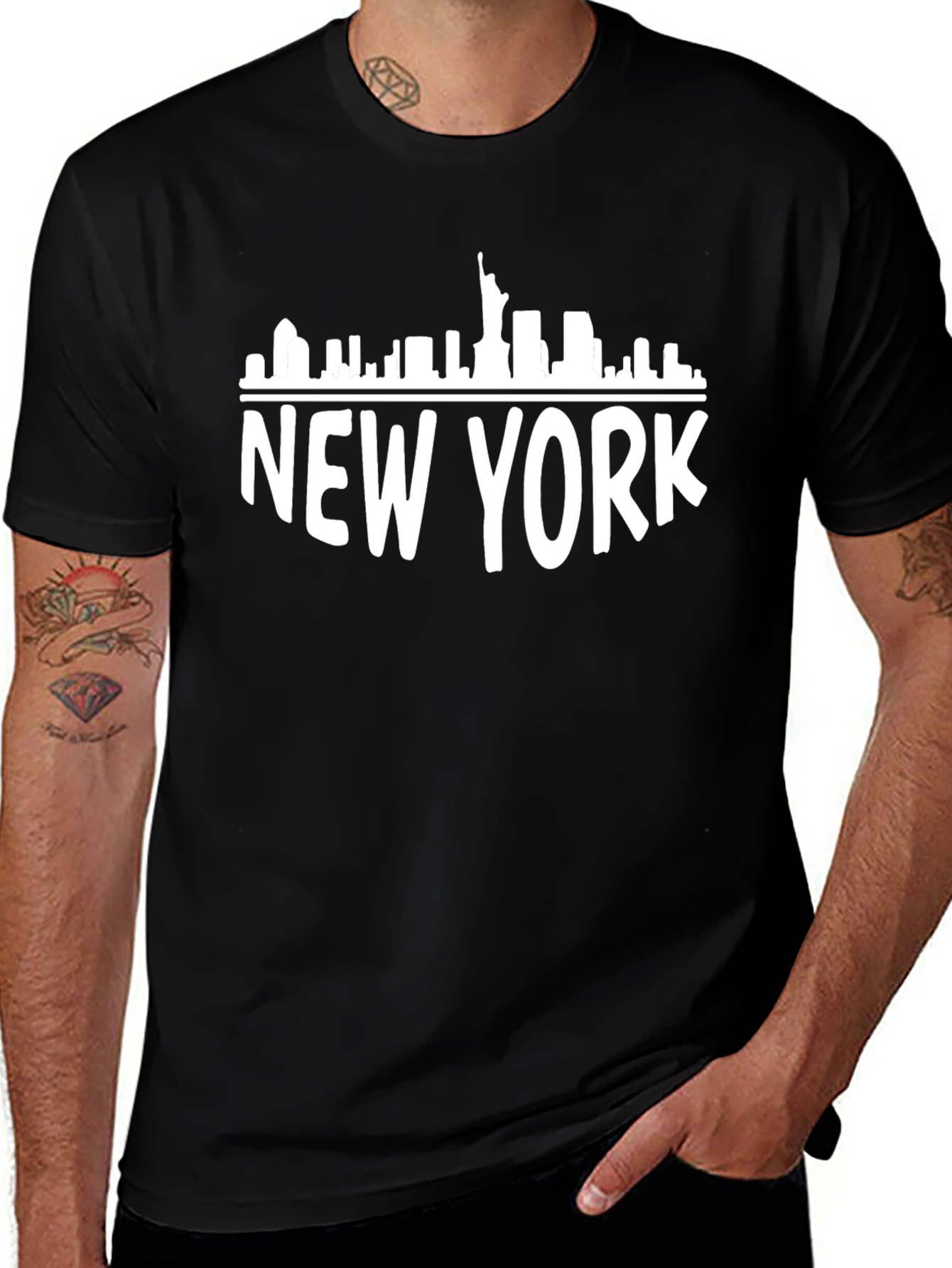 New York City Skyline Graphic T-Shirt