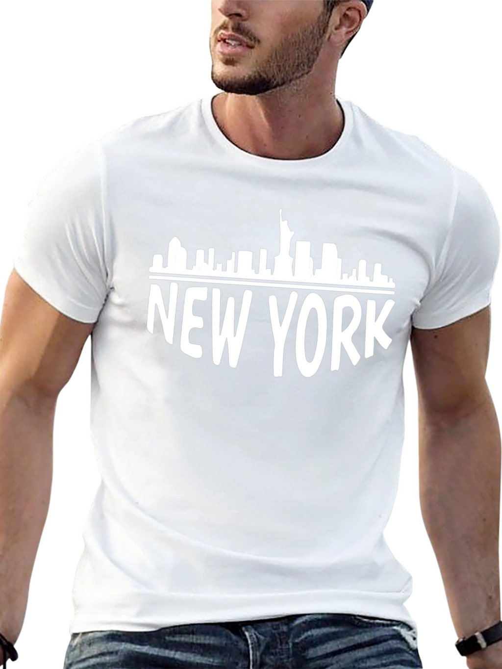 New York City Skyline Graphic T-Shirt