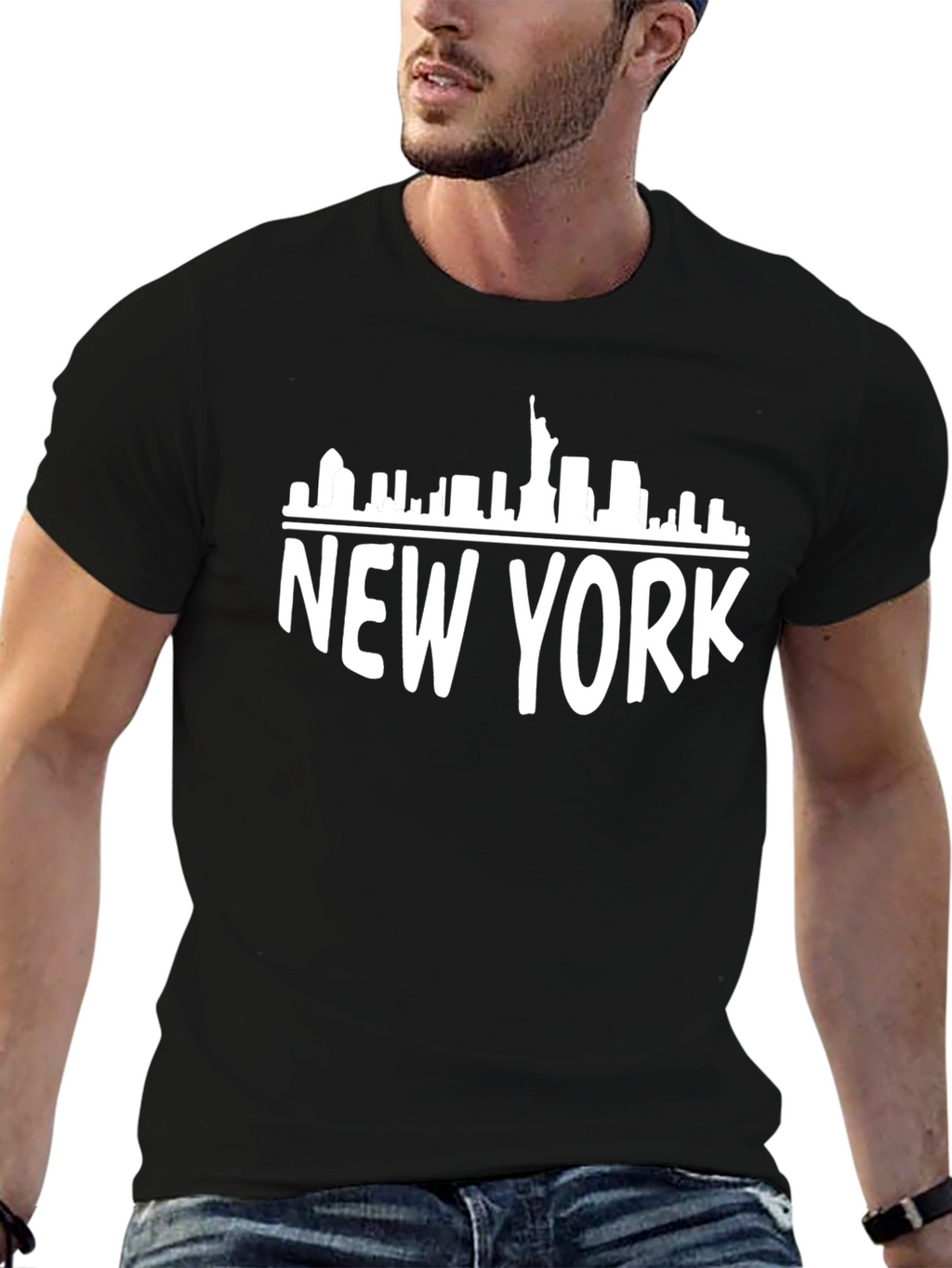 New York City Skyline Graphic T-Shirt