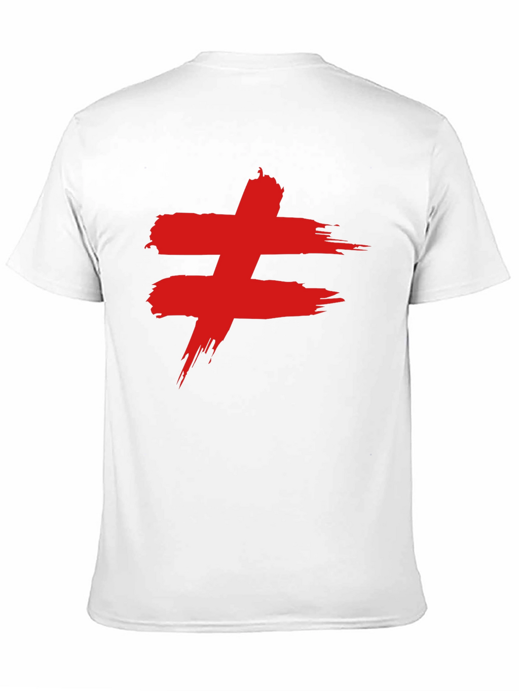 Edgy Red Symbol Black T-Shirt