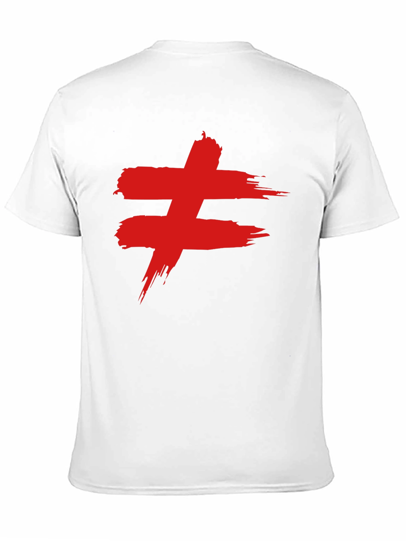Edgy Red Symbol Black T-Shirt