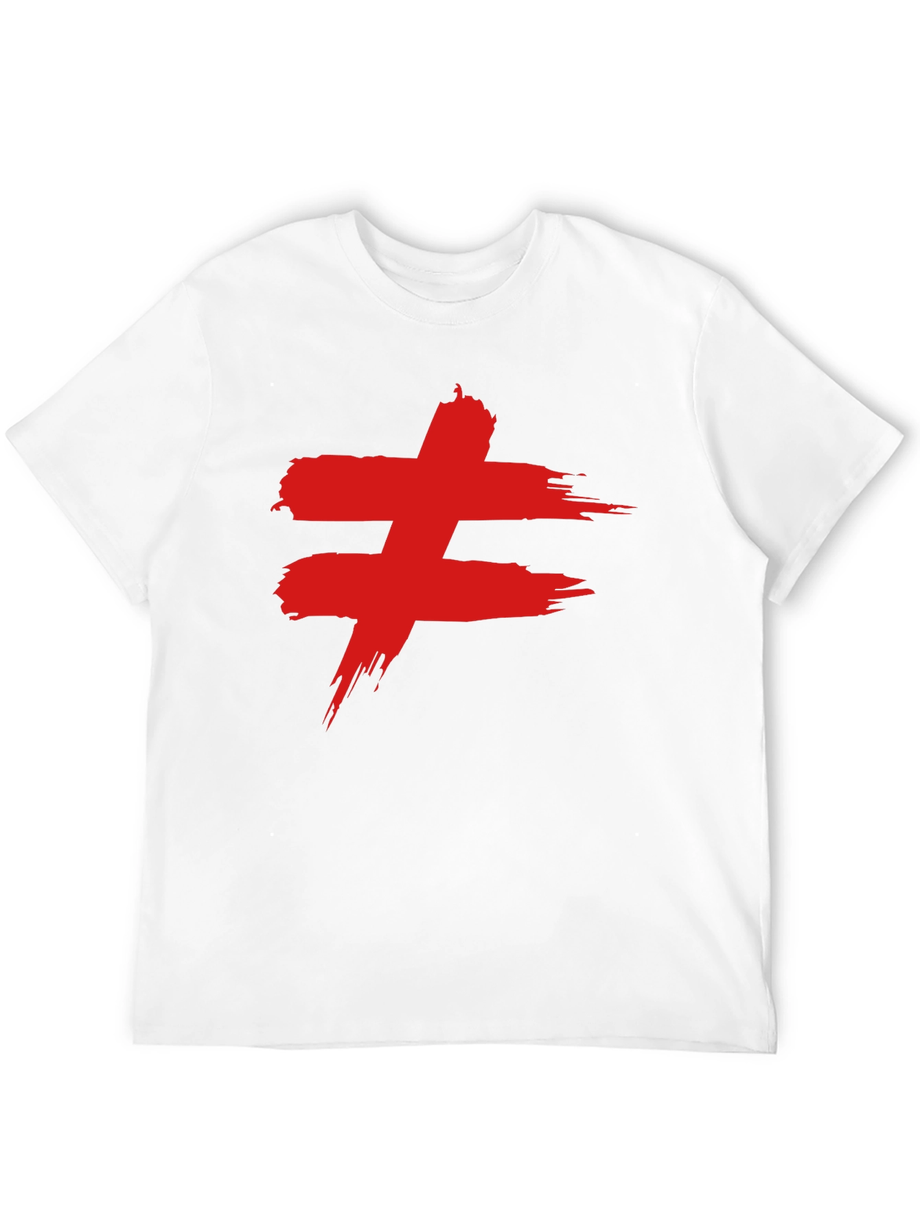 Edgy Red Symbol Black T-Shirt
