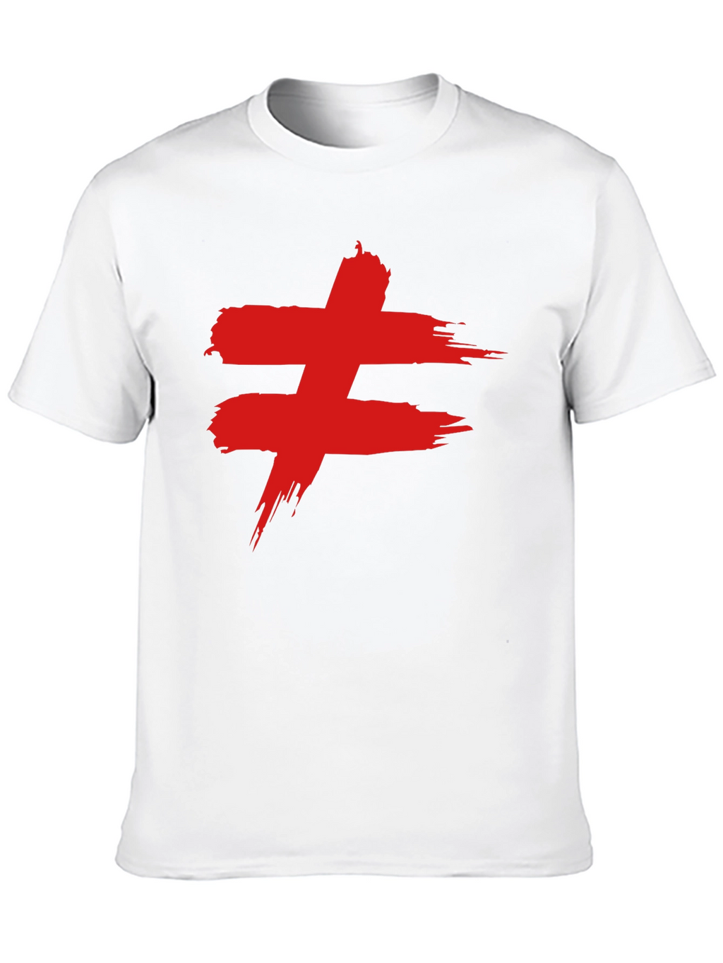Edgy Red Symbol Black T-Shirt