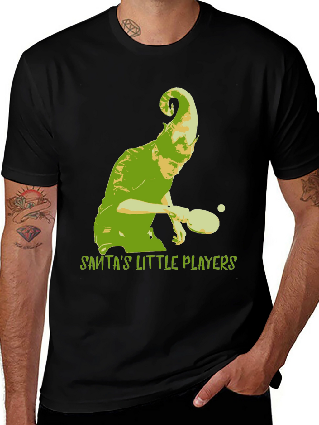 Santas Little Players Graphic Tee