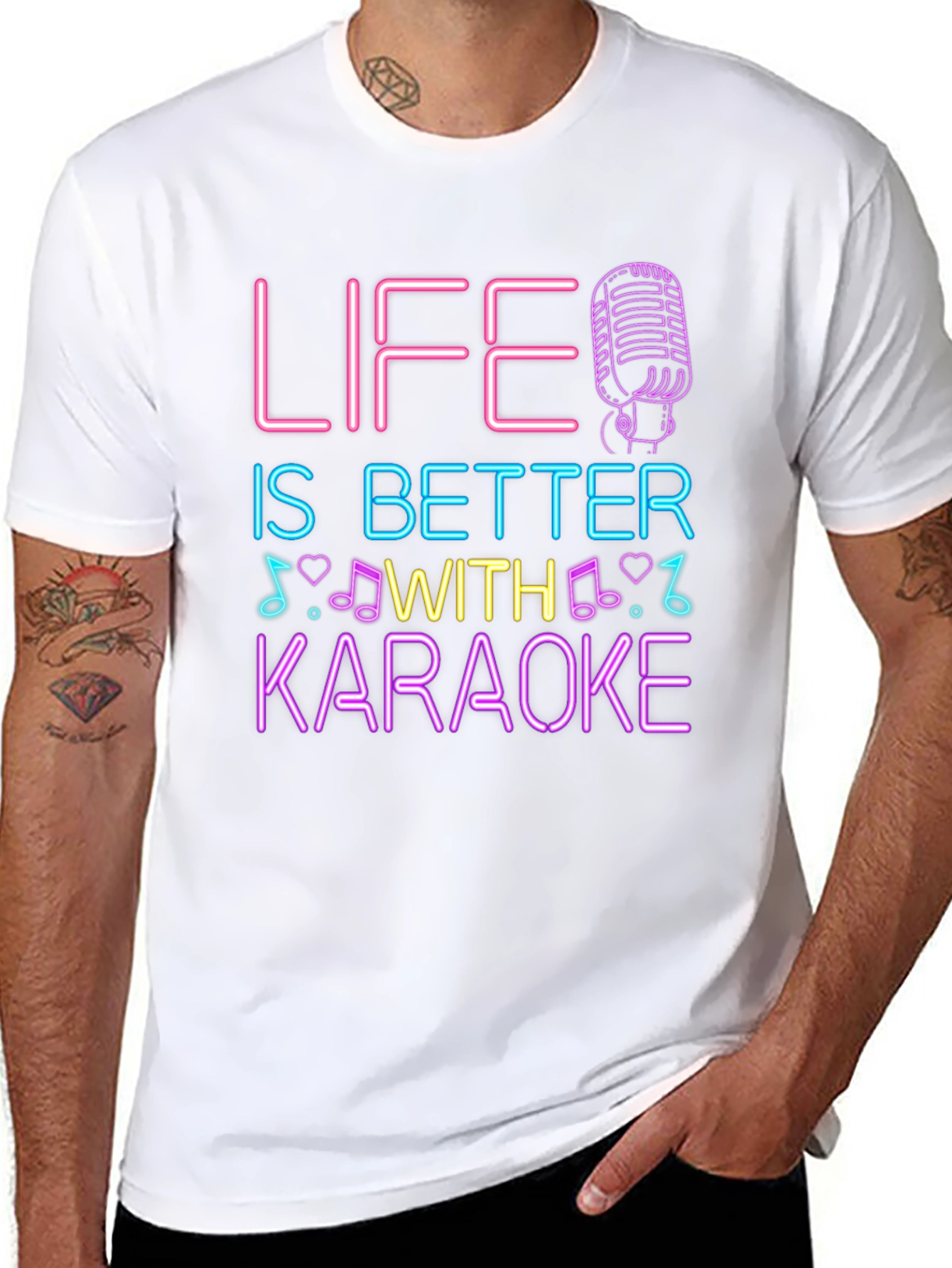 Life is Better With Karaoke Graphic Tee