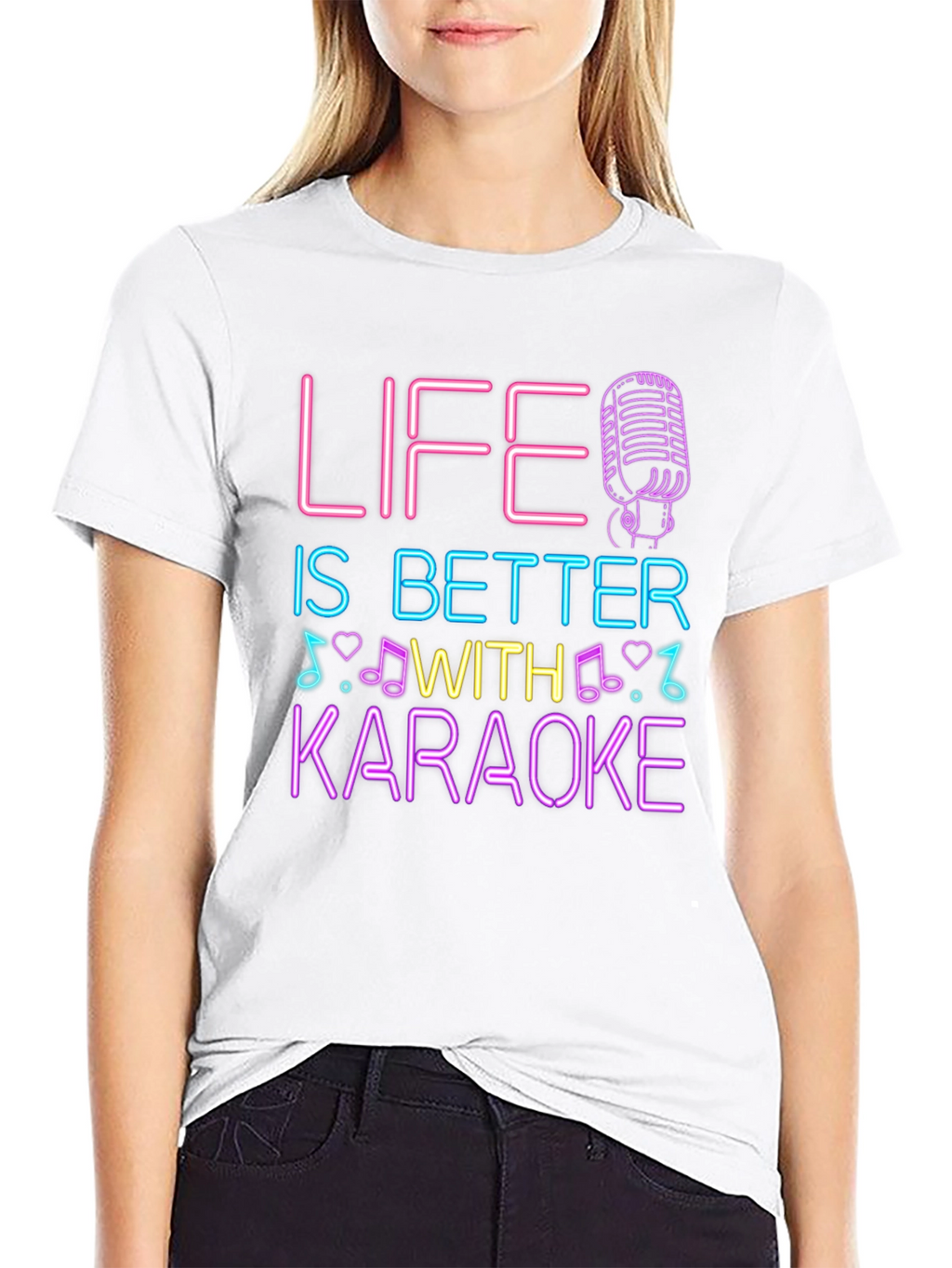 Life is Better With Karaoke Graphic Tee