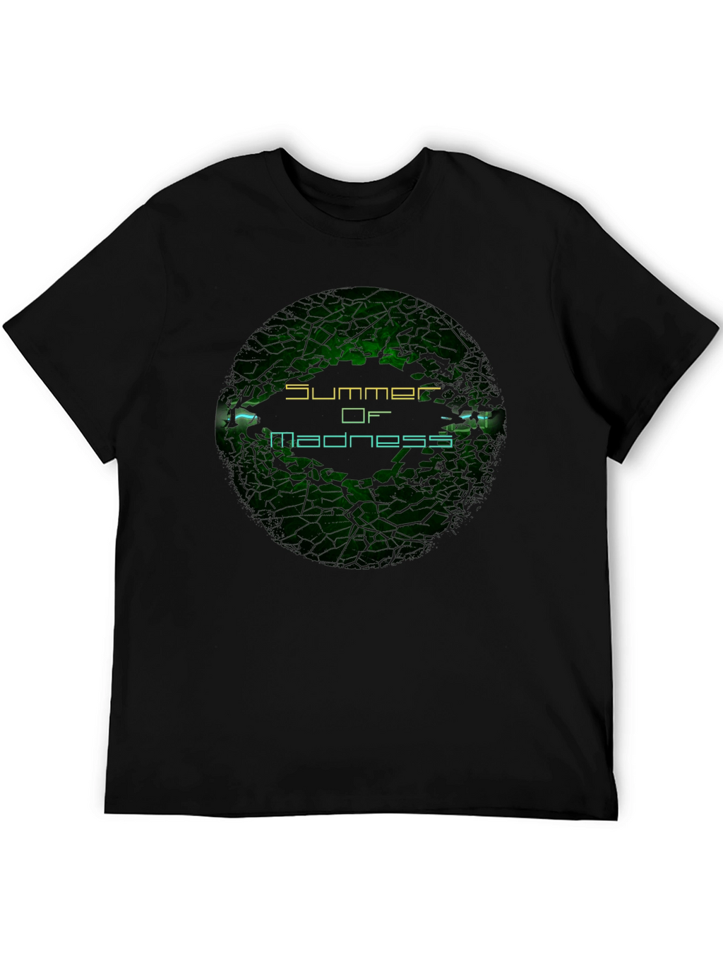 Summer of Madness Graphic Print Black T-Shirt