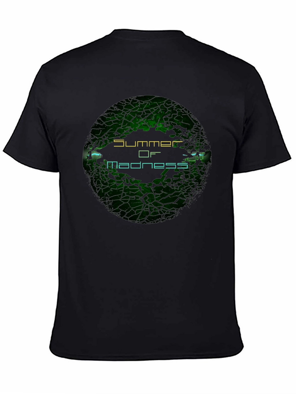 Summer of Madness Graphic Print Black T-Shirt