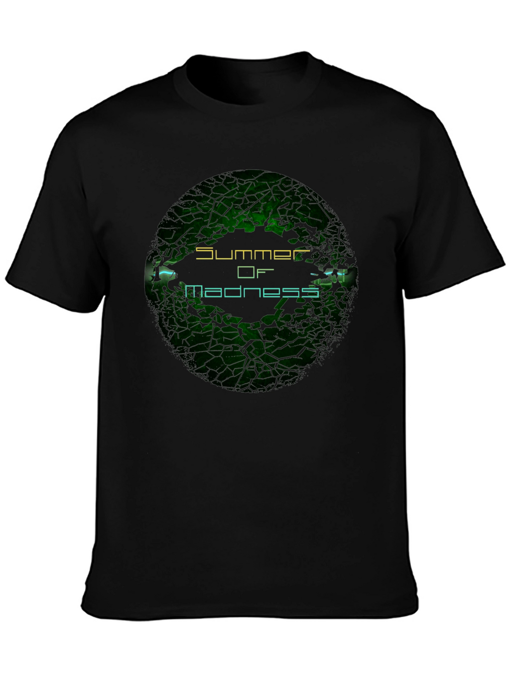 Summer of Madness Graphic Print Black T-Shirt