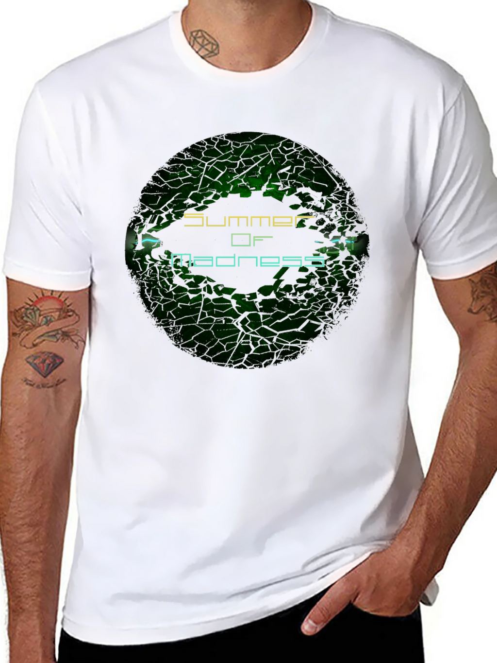 Summer of Madness Graphic Print Black T-Shirt
