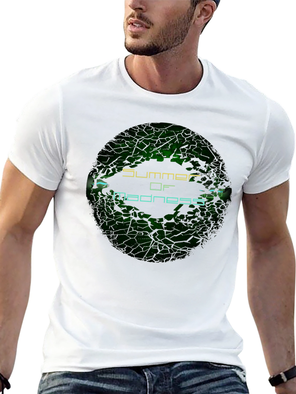 Summer of Madness Graphic Print Black T-Shirt