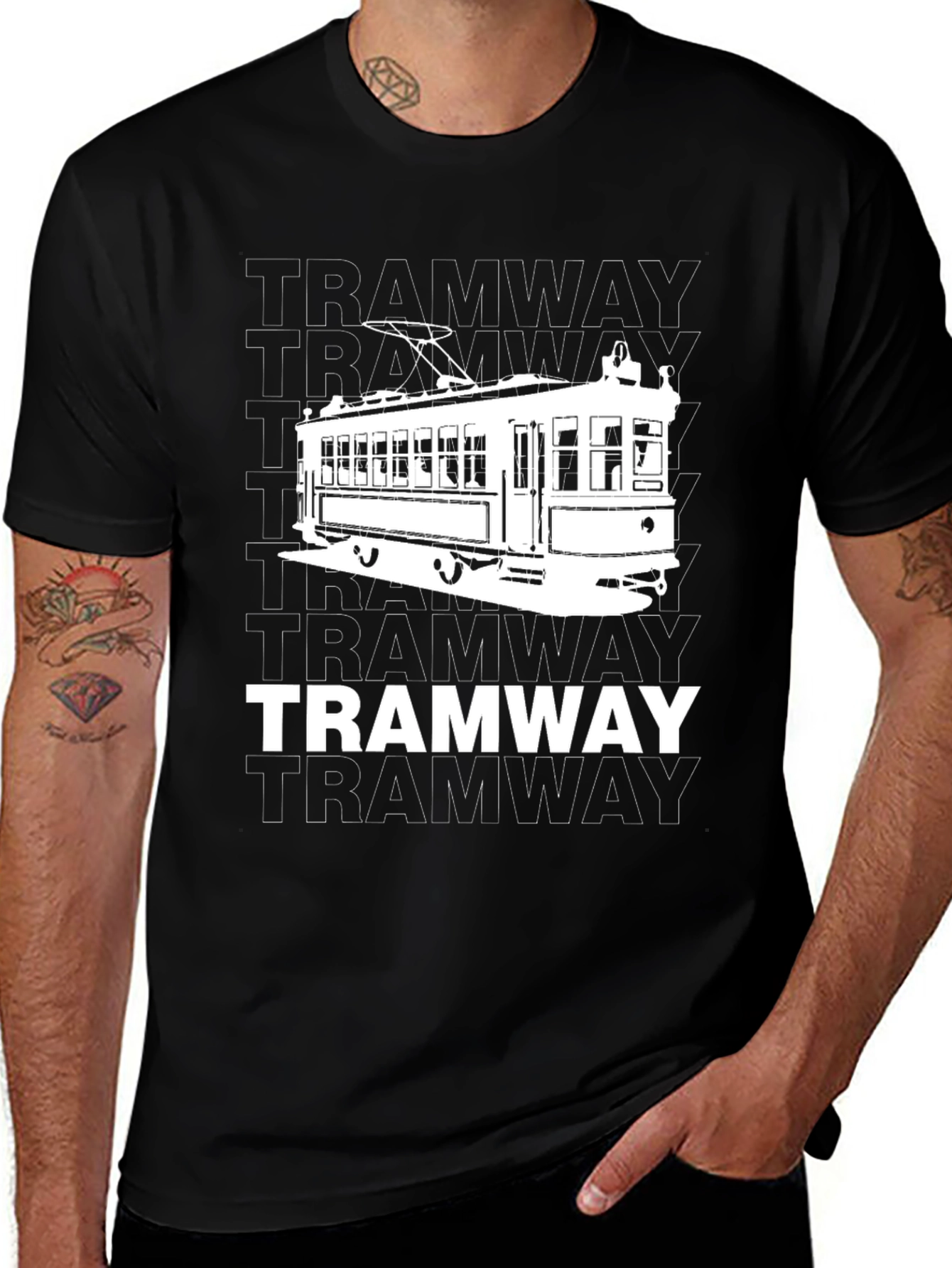 Vintage Tramway T-Shirt - Retro Streetcar Tee