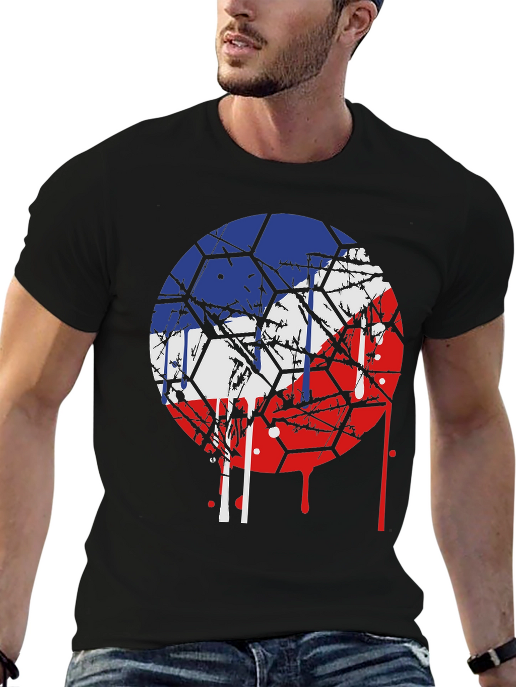 Czech Republic Flag Graphic Tee - Unique Design