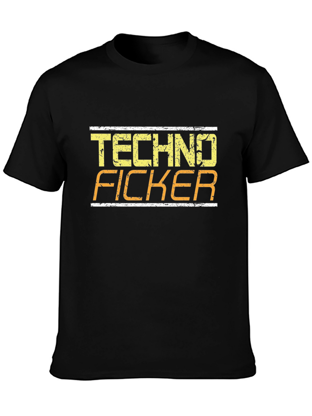 Techno Ficker Graphic Tee - Black T-Shirt