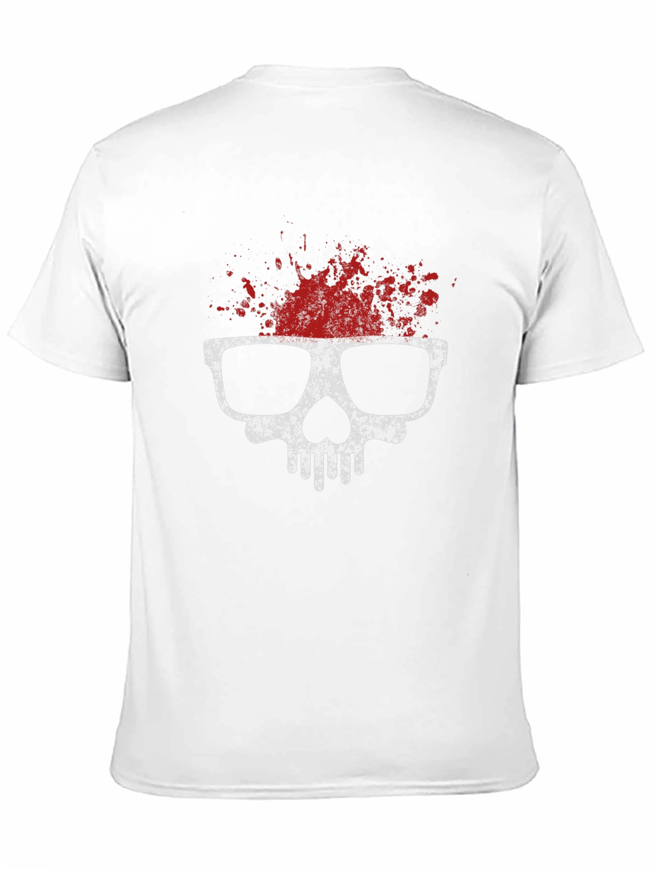 Skull with Glasses T-Shirt - Grunge Style