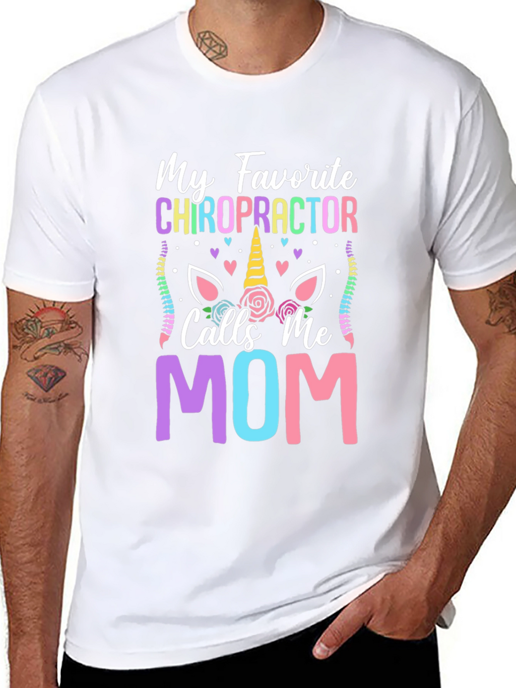Chiropractor Mom T-Shirt - Novelty Graphic Tee